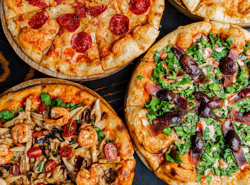 Garden Veggie pizza with roasted vegetables